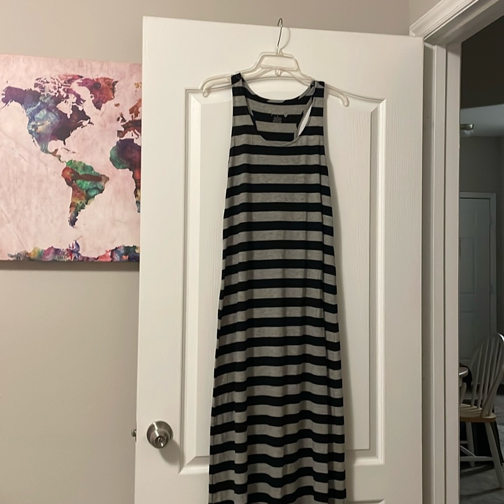 Striped maxi dress